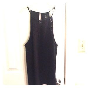 Black tank top